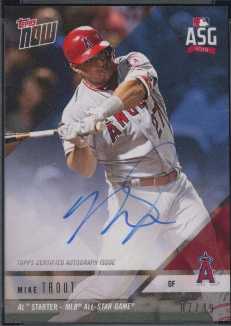 Mike Trout [Autograph Blue] #AS9B