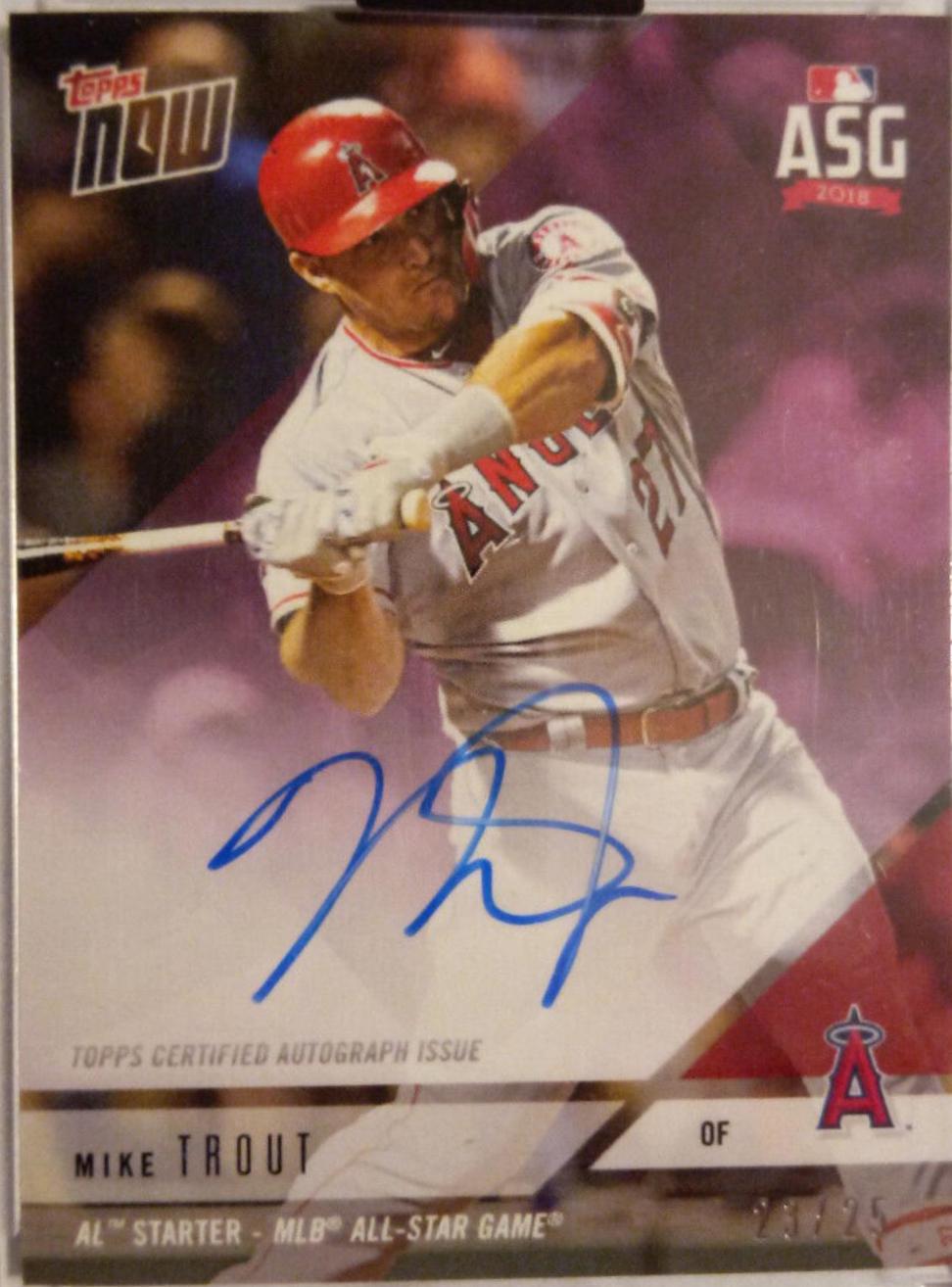 Mike Trout [Autograph Purple] #AS-9C