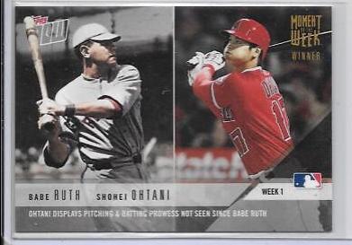 Babe Ruth, Shohei Ohtani [Gold Winner] #18W