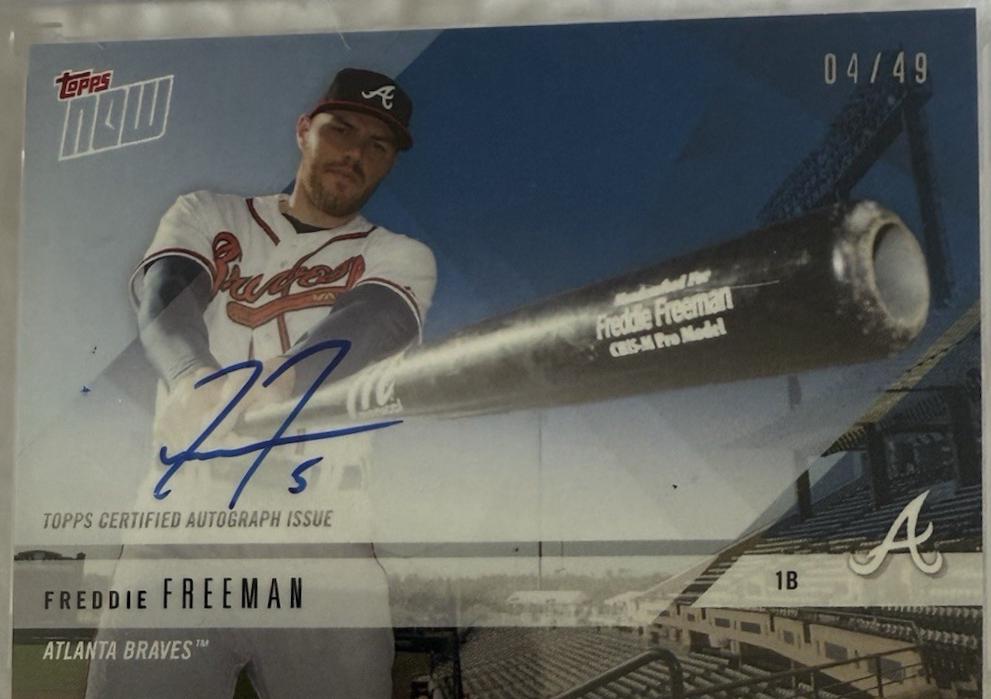 Freddie Freeman [Autograph Blue] #OD228B
