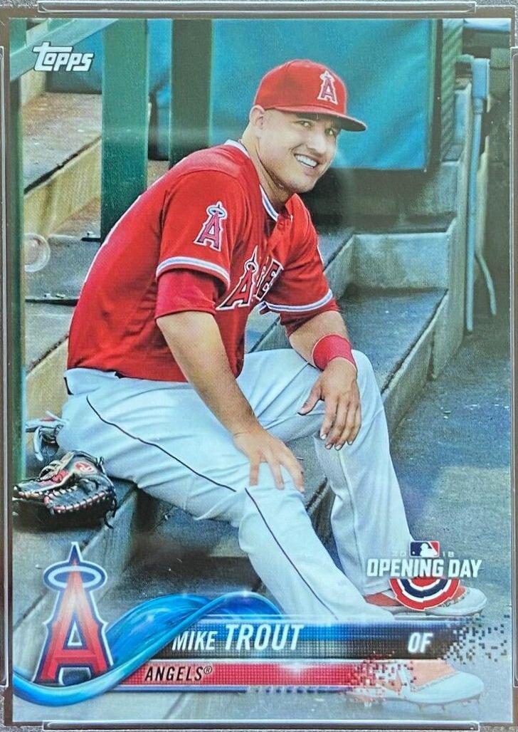 Mike Trout [Sitting in Dugout] #4
