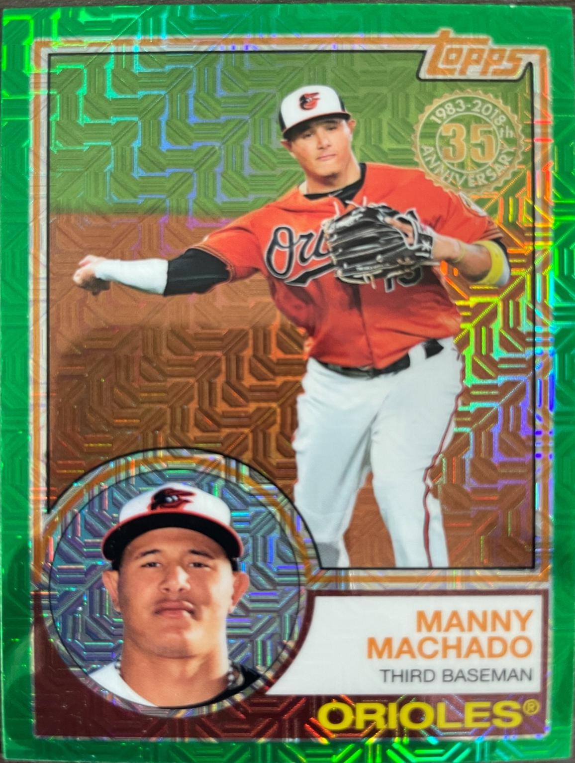 Manny Machado [Green Refractor] #9