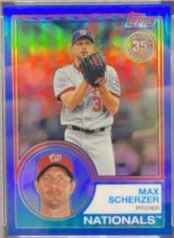 Max Scherzer [Blue Refractor] #95