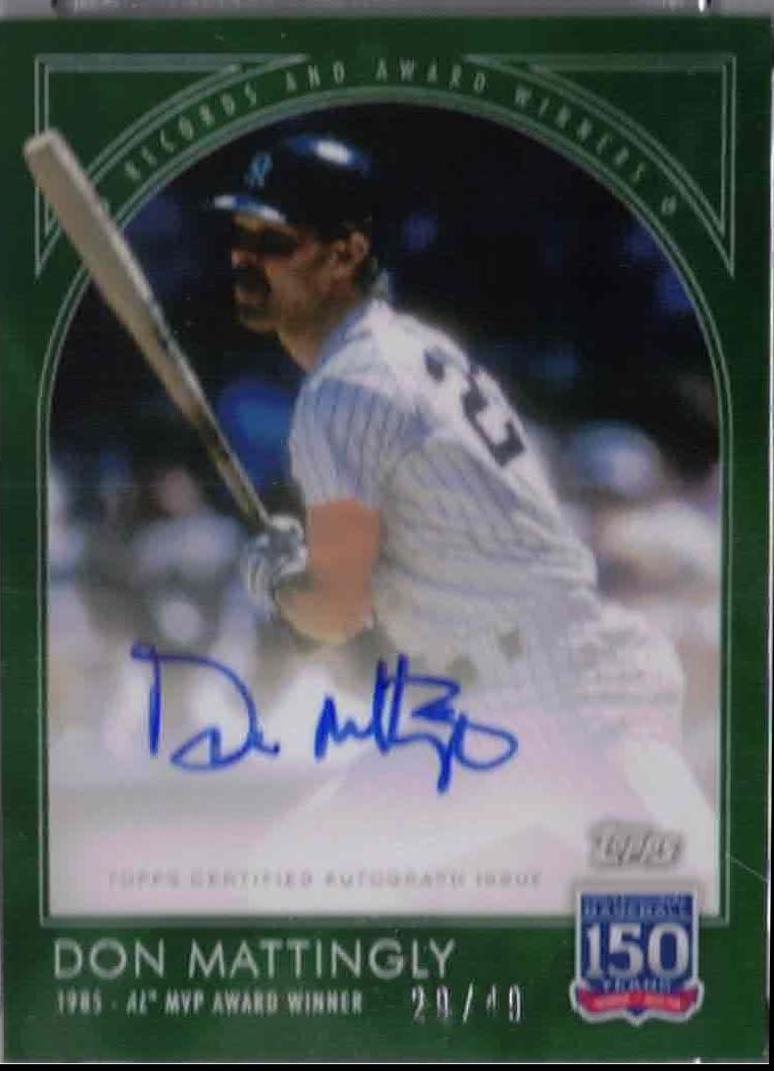 Don Mattingly [Autographs Green] #34B