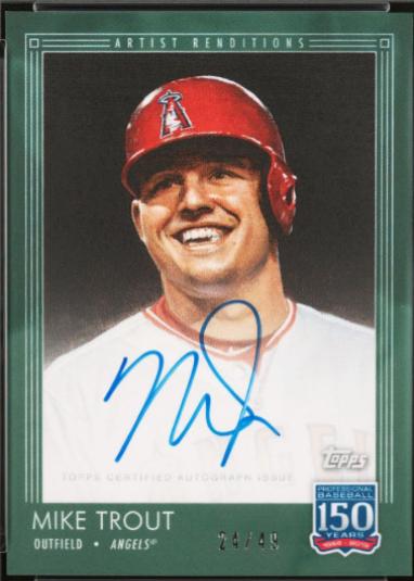 Mike Trout [Autograph Green] #117B