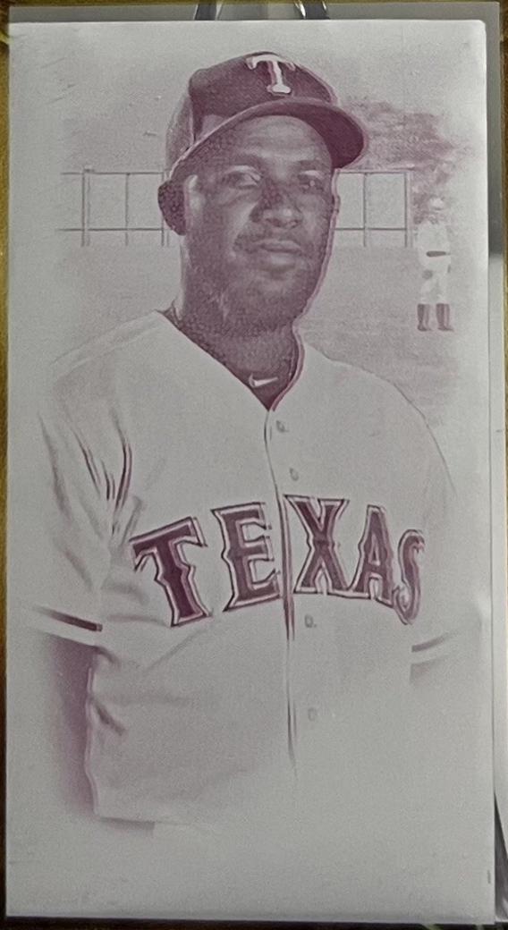 Elvis Andrus [Framed Mini Printing Plate] #91