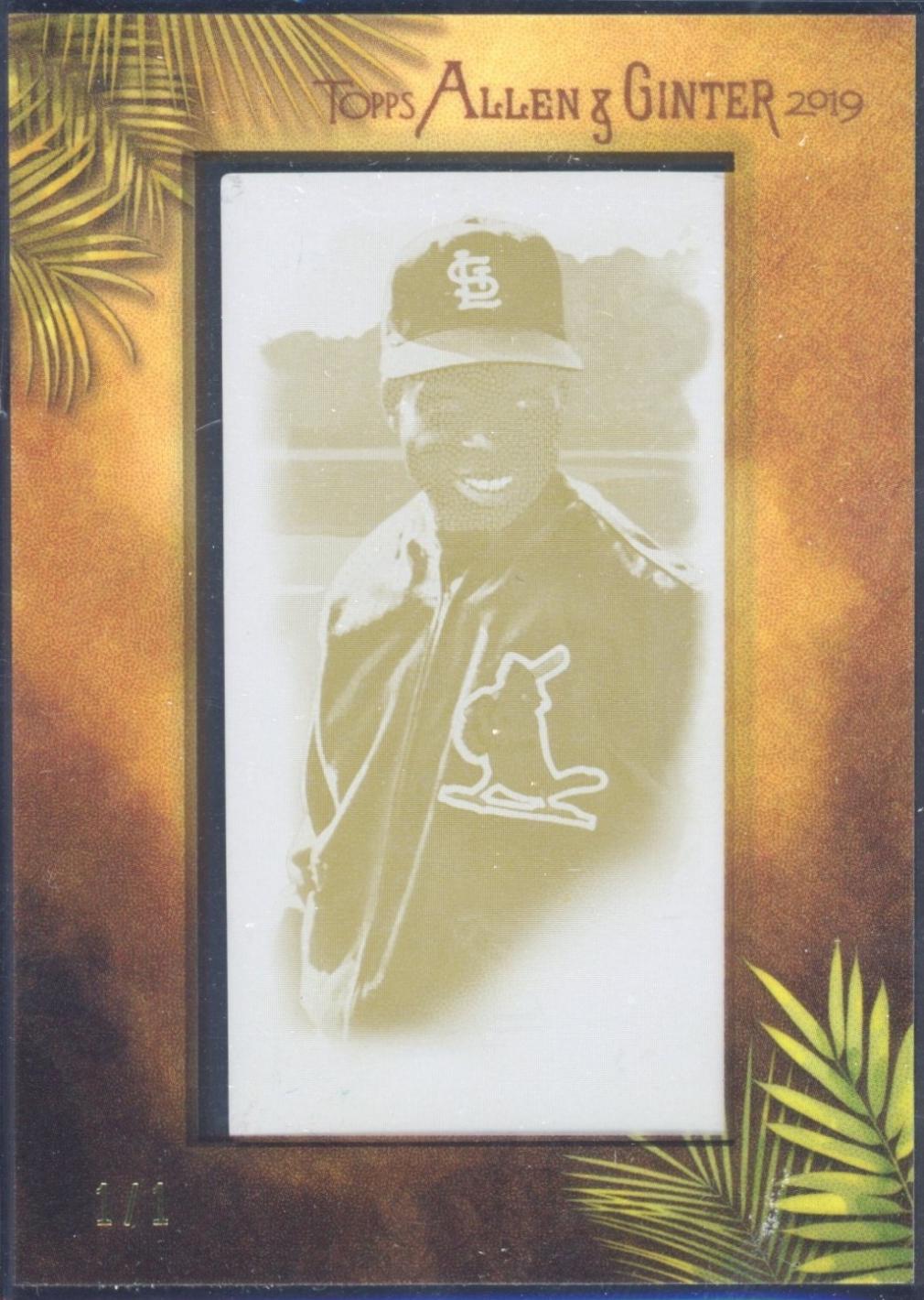 Lou Brock [Framed Mini Printing Plate] #389