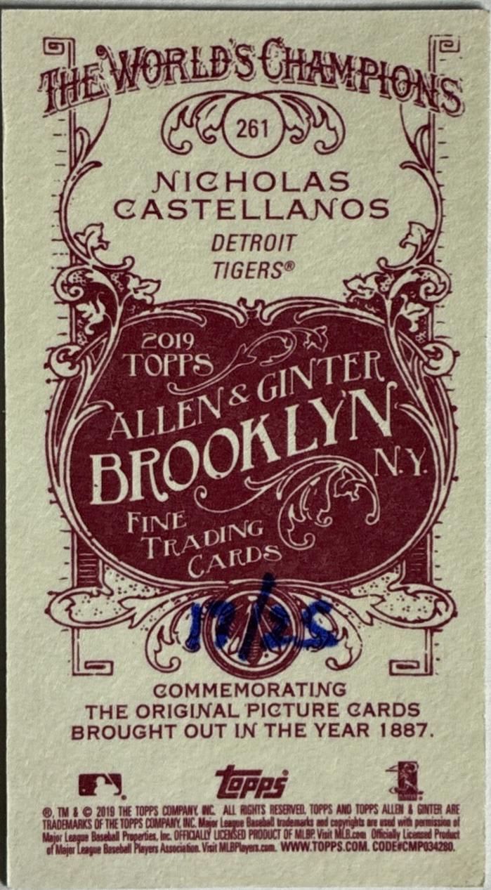 Nicholas Castellanos [Mini Brooklyn Back] #261