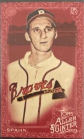 Warren Spahn [Mini Red] #387