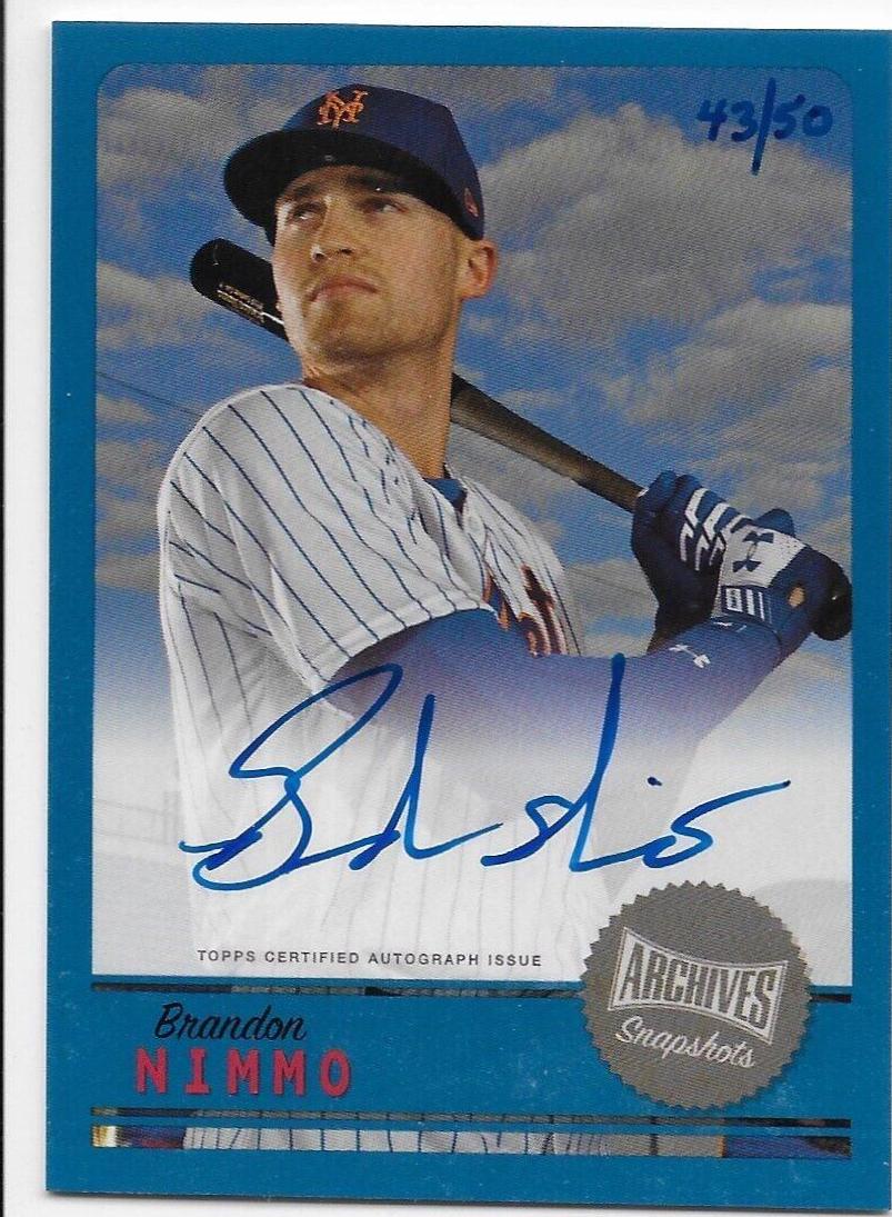 Brandon Nimmo [Autograph Blue] #AS-BN
