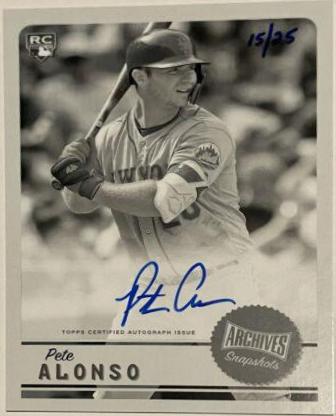 Pete Alonso [Autograph Black & White] #AS-PA