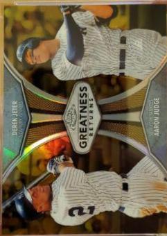 Aaron Judge, Derek Jeter [Gold Refractor] #GRE-6