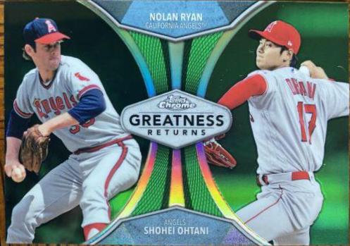 Nolan Ryan, Shohei Ohtani [Green Refractor] #GRE-3