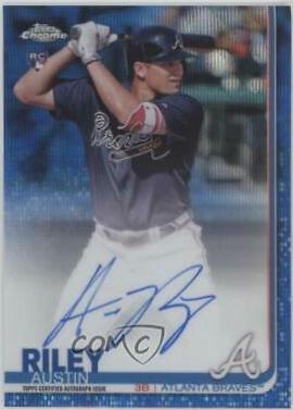 Austin Riley [Blue Wave Refractor] #RA-AR