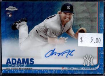 Chance Adams [Blue Wave Refractor] #RA-CA