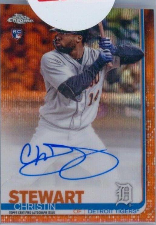 Christin Stewart [Orange Wave Refractor] #RA-CST
