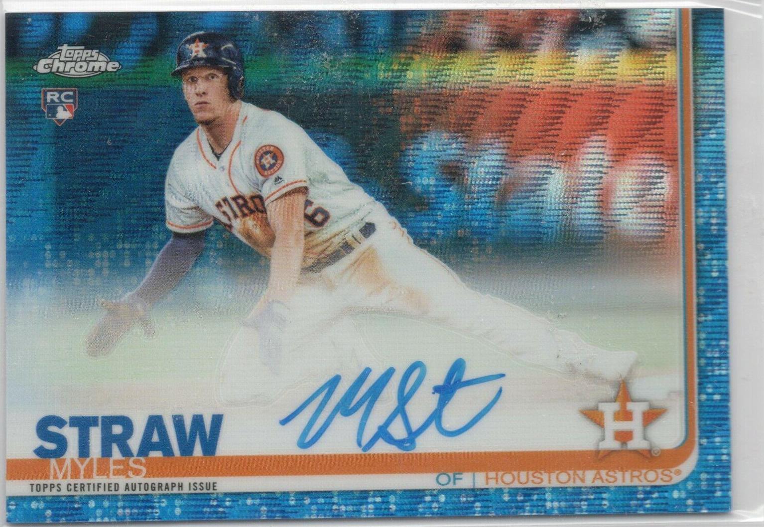 Myles Straw [Blue Wave Refractor] #RA-MS