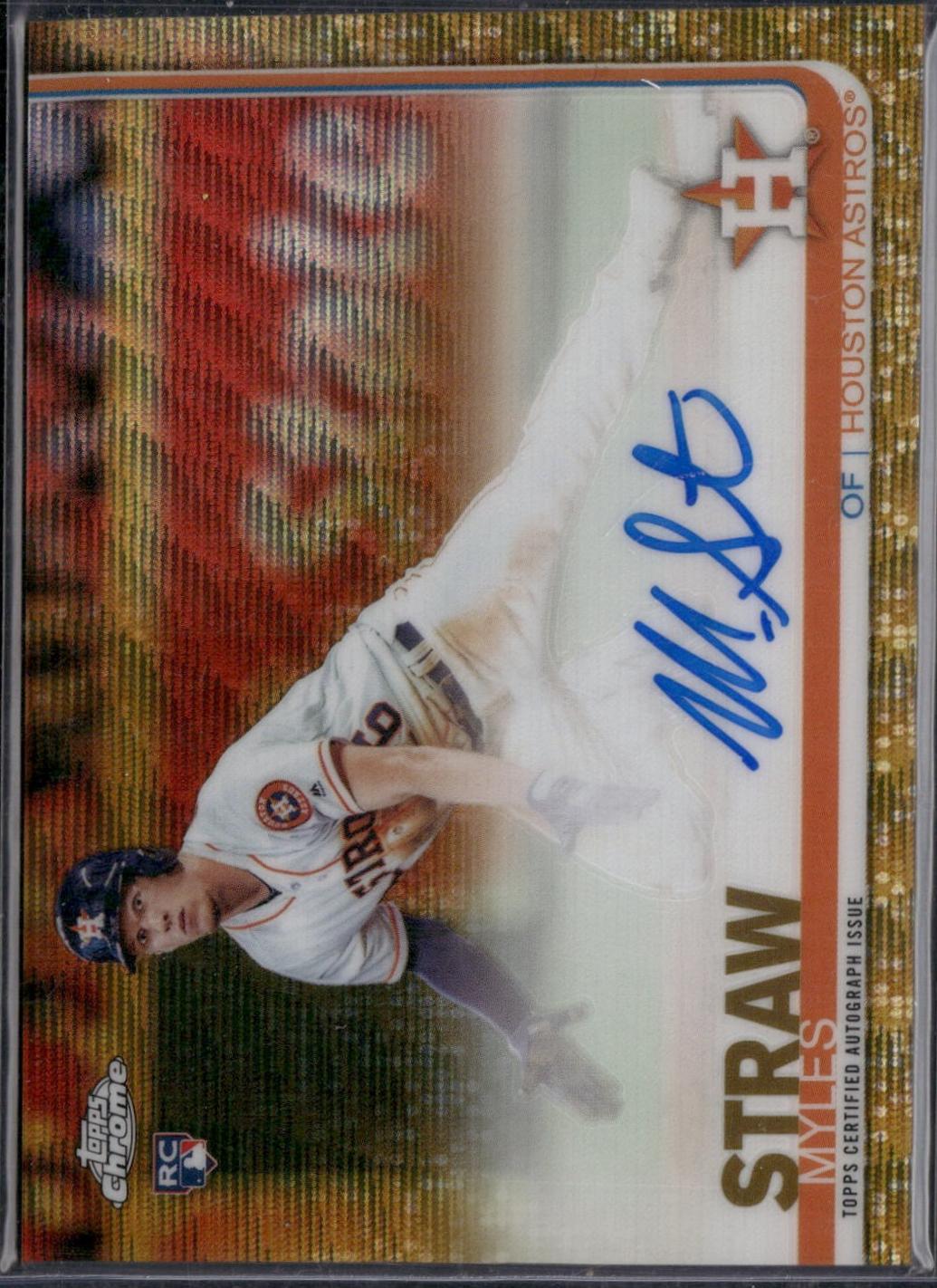 Myles Straw [Gold Wave Refractor] #RA-MS