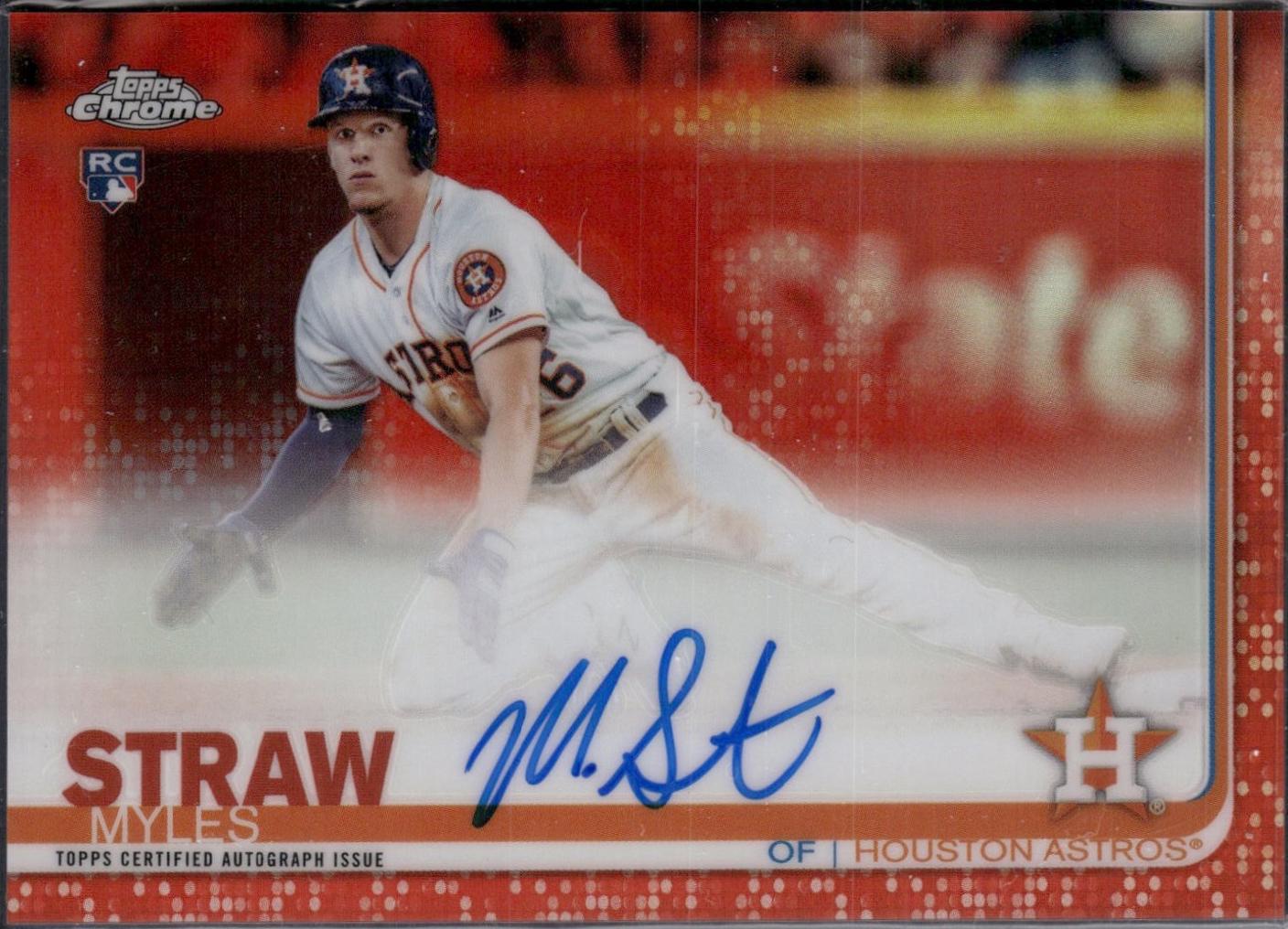 Myles Straw [Orange Refractor] #RA-MS