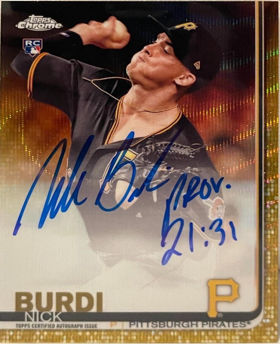 Nick Burdi [Gold Wave Refractor] #RA-NB