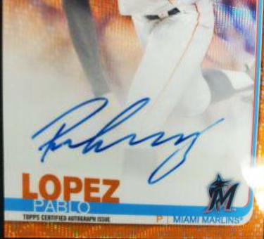 Pablo Lopez [Orange Wave Refractor] #RA-PL