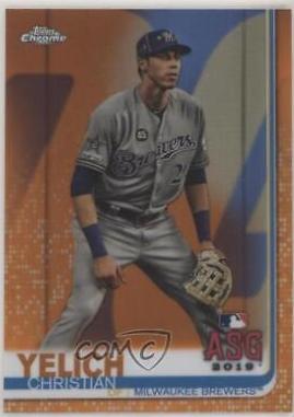 Christian Yelich [Orange Refractor] #77