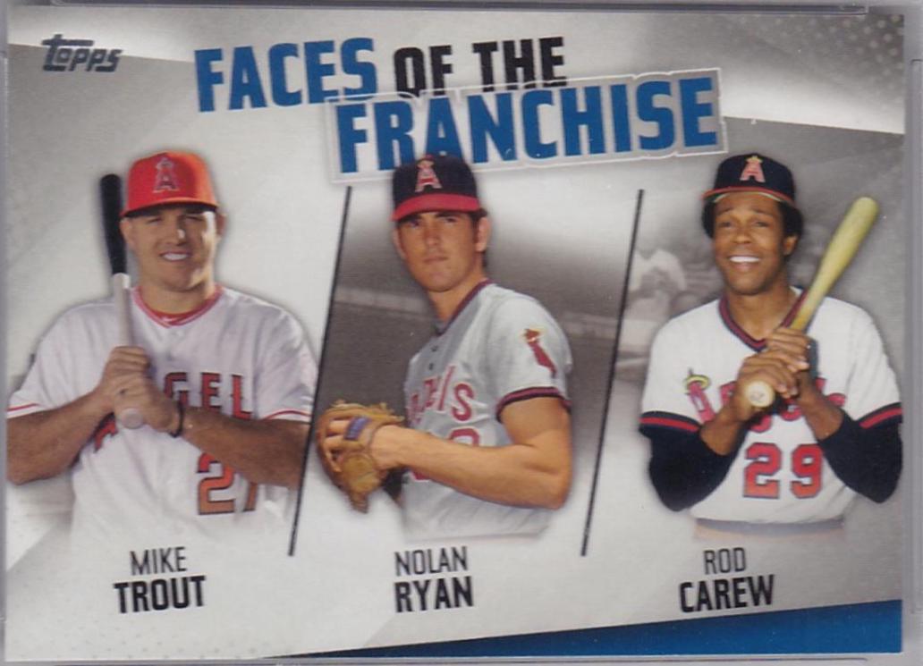 Mike Trout, Nolan Ryan, Rod Carew #FOF-1