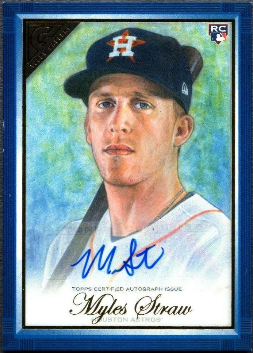 Myles Straw [Autograph Blue] #19