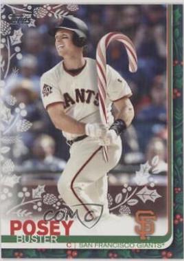 Buster Posey [Holding Candy Cane] #HW96
