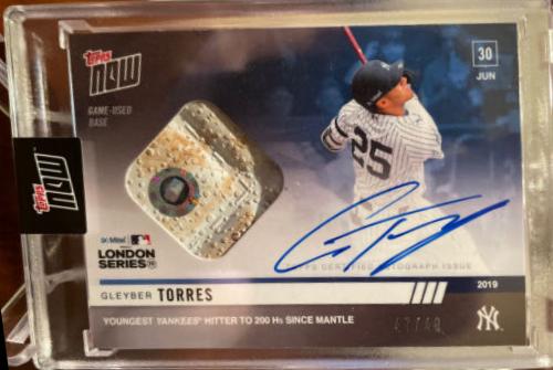 Gleyber Torres [Autograph Relic] #1006E