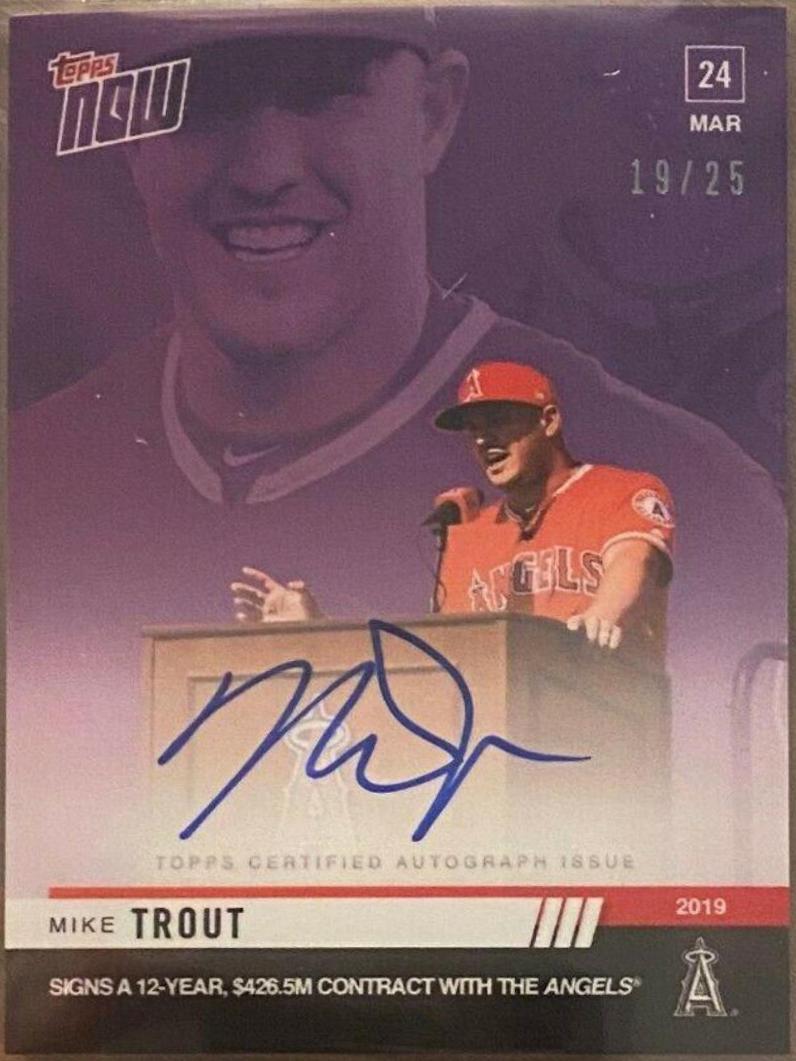Mike Trout [Autograph Purple] #10C
