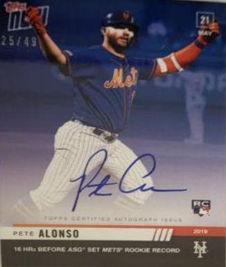Pete Alonso [Autograph Blue] #257B