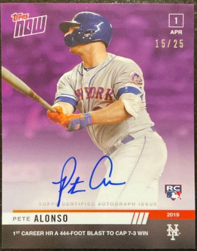 Pete Alonso [Autograph Purple] #32C
