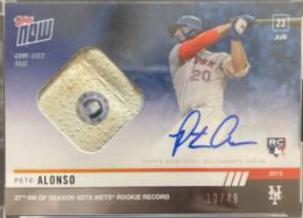 Pete Alonso [Autograph Relic Blue] #705B