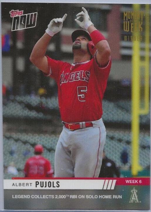 Albert Pujols [Gold Winner] #MOW-6W