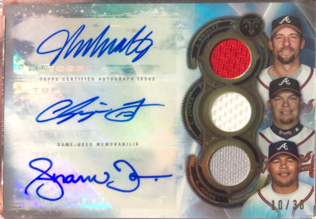 Chipper Jones [Autograph Relic Combo] #ARC-SJJ