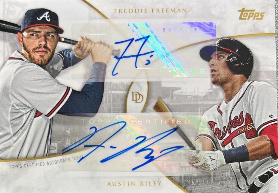 Austin Riley, Freddie Freeman [Autograph] #11-A