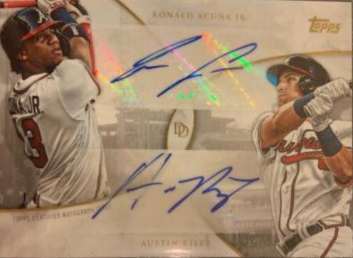 Austin Riley, Ronald Acuna Jr. [Autograph] #7-A