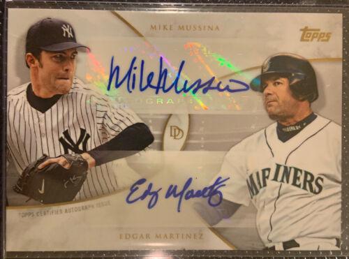 Edgar Martinez, Mike Mussina [Autograph] #16-A