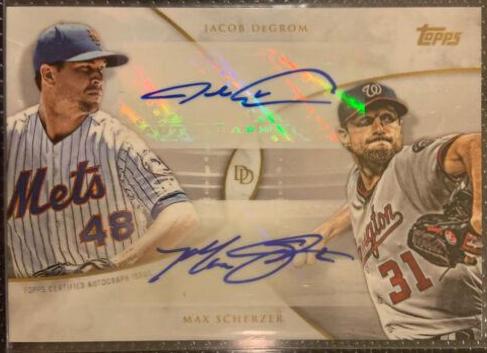Jacob DeGrom, Max Scherzer [Autograph] #10-A