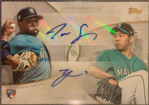 Justus Sheffield, Yusei Kikuchi [Autograph] #4-A