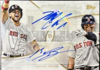 Michael Chavis, Rafael Devers [Autograph] #6-A