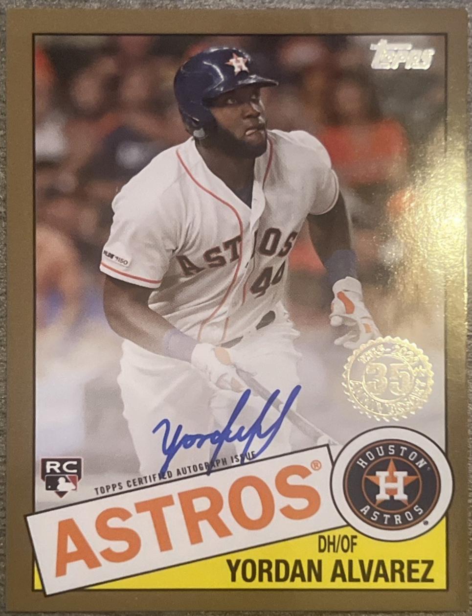 Yordan Alvarez [Gold] #85A-YA
