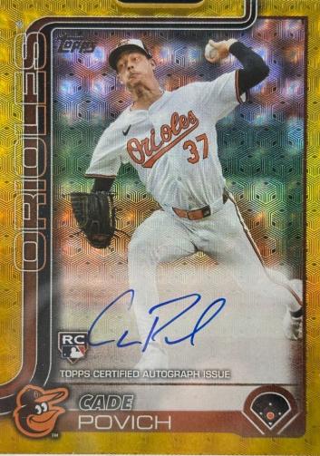Cade Povich [Foilfractor Flagship Real One Autograph] #25