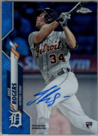 Jake Rogers [Blue Wave Refractor] #RA-JR