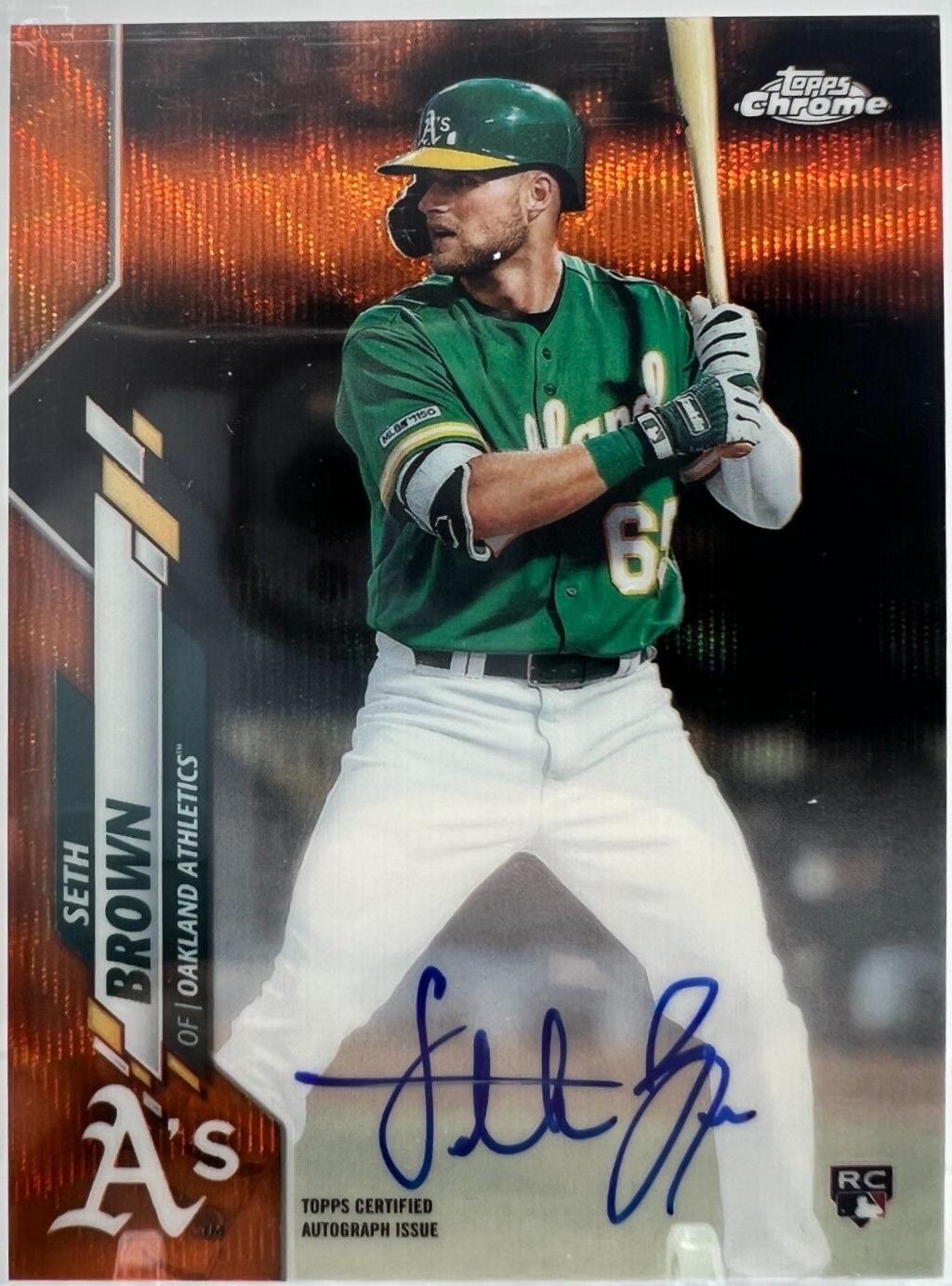 Seth Brown [Orange Wave Refractor] #RA-SB