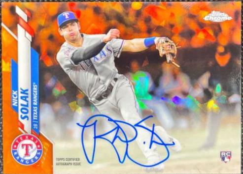 Nick Solak [Orange Refractor] #CSA-NS