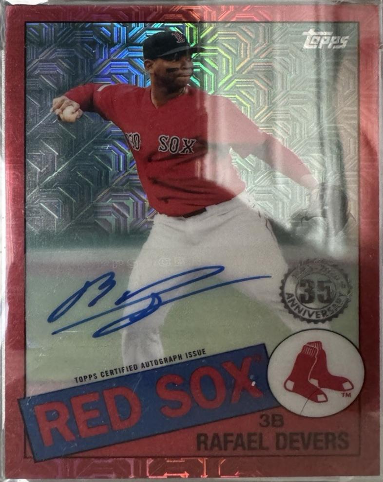 Rafael Devers [Autograph Red Refractor] #85C-5