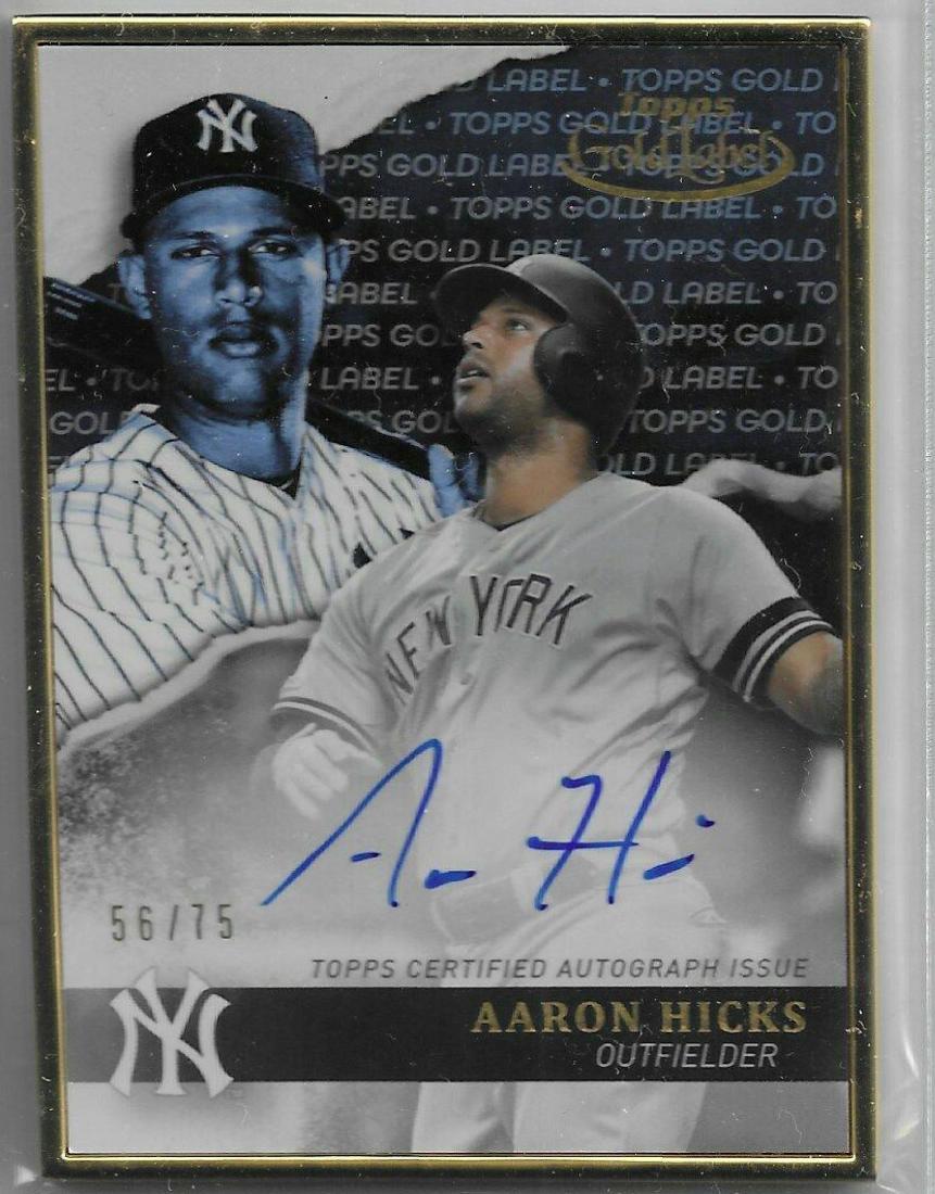 Aaron Hicks [Autograph] #GLA-AH