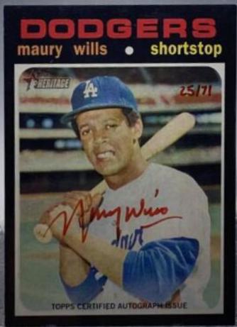 Maury Wills [Red Ink] #ROA-MW
